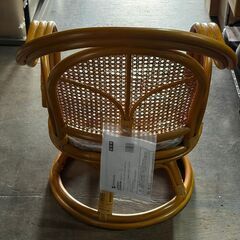 未使用品！籐回転椅子　ラタン　ミドルタイプの画像
