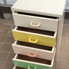 JM20497K) 収納箱＜幅：約30cm 高さ：約45cm 奥行32cm ＞中古品【取りに来られる方限定】　 の画像