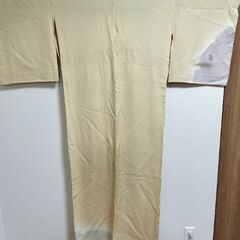 正絹　着物　袷　中古美品　裾にシミの画像