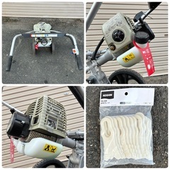 未使用　KOSHIN EFR-26C  工進 手押し式エンジン草刈機　2ストローク 2-STROKE　エンジン KC26-F　ブレード付き(PA-526)の画像