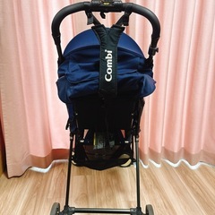 コンビ ベビーカー F2plus AD-300 ネイビー ショルダーストラップ付の画像