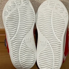 子ども用スニーカー 16.5cm 赤の画像