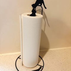 黒猫　キッチンペーパーホルダーの画像