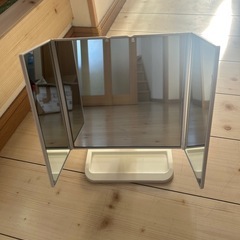 女優ミラー 卓上ミラー 三面鏡 の画像