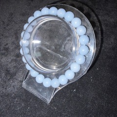 ブルーエンジェライト8mmブレスレット☪️16cmの画像