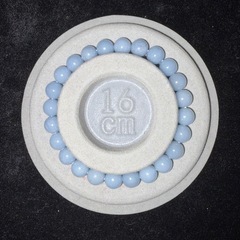 ブルーエンジェライト8mmブレスレット☪️16cmの画像