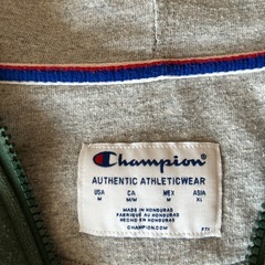 【Champion/チャンピオン】ハーフジップパーカー グリーンの画像