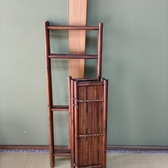 折り畳み式　バンブーシェルフの画像