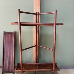 折り畳み式　バンブーシェルフの画像