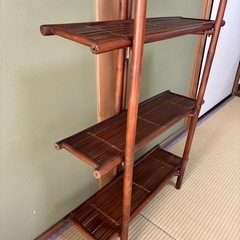 折り畳み式　バンブーシェルフの画像