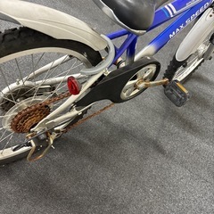 ジャンク　子供用自転車　青　鍵付き　の画像