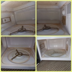 [八6583]   ヤマゼン  2021年製  50Hz専用  電子レンジ  MRB-207(W)50Hz  外形寸法  幅440㎜  奥行340㎜  高さ258㎜  加熱室の有効寸法  幅307㎜  奥行291㎜  高さ191㎜  ターンテーブルの直径255㎜の画像