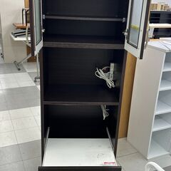 ★リユースのサカイ千葉中央店★  レンジ台 ブラウン H180×D40×W59 クリーニング済み TC5611の画像