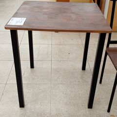 ★リユースのサカイ高崎店★TJ13503 株式会社もしも ダイニングセット 木目調ブラウン H75×D70×W70 クリーニング済み									の画像