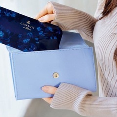 【新品】LANVIN en Bleu エチケットケース　マルチケースの画像