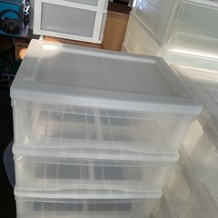 クローゼット収納　三段　中古の画像