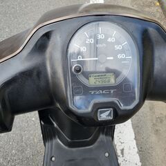 福岡　ホンダ　タクト入荷！！４スト　原付　５０㏄　車庫保管　メットイン　シャッターキー　24000キロ　デジタルの画像