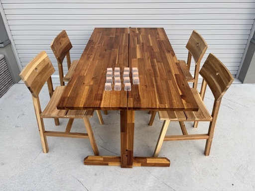 【決まりました】IKEA NACKANÄS ダイニングテーブルセット 木製　mw0871