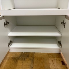 【ジャングル深井店】★食器棚 ホワイト 収納家具 家具 堺市（中区 堺区 東区 西区 南区 北区）和泉市 河内長野市 富田林市 松原市 狭山市 深井 【FU3001】の画像