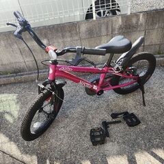 d-bike MASTER+ 16 ピンク 16インチ 幼児用自転車の画像