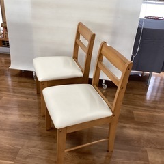 ダイニングチェア2脚セット【町田市再生家具】　252531の画像