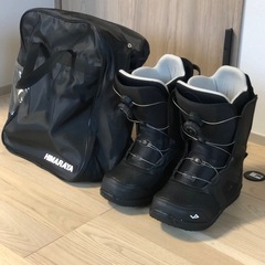 【早い者勝ち】スノーボードとブーツ、ゴーグル、ヒッププロテクターセットの画像