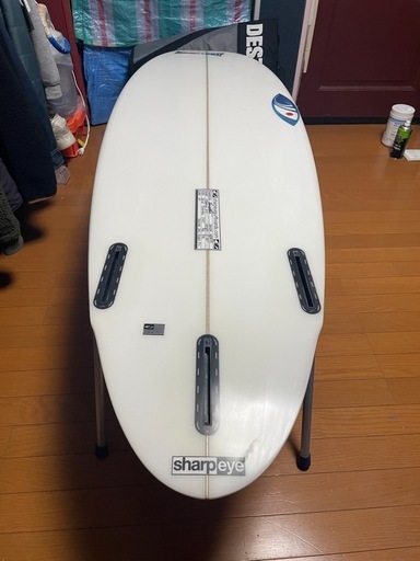 シャープアイサーフボード5.10　モダン2.5 PU USAハンドシェイプ、34リッター　オーダー品