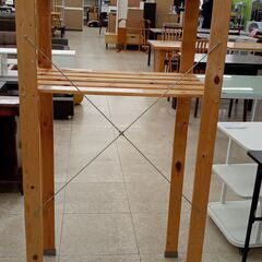 ★リユースのサカイ高崎店★TJ13511 イケア 木製ラック 木目調ブラウン H171×D50×W76.7 クリーニング済み									の画像