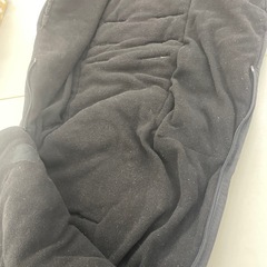 ベビーカー用防寒カバー黒の画像