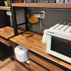 ベルメゾン　日本製 ブルックリンスタイルのキッチンキャビネットの画像