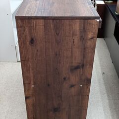 ★リユースのサカイ高崎店★TJ13513  本棚 木目調ブラウン H85.7×D40×W75 クリーニング済み								の画像