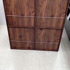 ★リユースのサカイ高崎店★TJ13513  本棚 木目調ブラウン H85.7×D40×W75 クリーニング済み								の画像