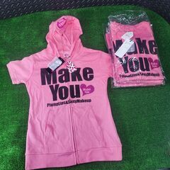 まとめて6枚セット Cham girl/チャムガール ピンク半袖パーカーの画像