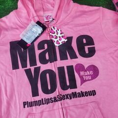 まとめて6枚セット Cham girl/チャムガール ピンク半袖パーカーの画像