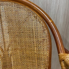 籐製座椅子の画像