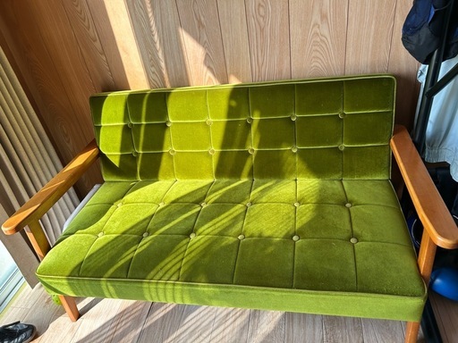 ソファー2人がけグリーン (のむさん) てだこ浦西のソファ《2人掛け