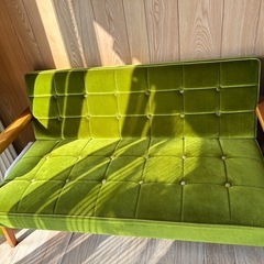 ソファー　2人がけ　グリーン
の画像