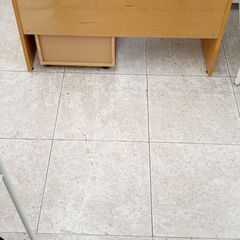 ★リユースのサカイ高崎店★TJ13514 NITORI デスク　サイドテーブルセット ライトブラウン H72×D40×W100 クリーニング済み										 										の画像