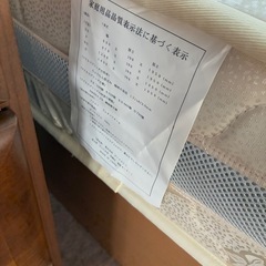 美品☆シングルベッド☆収納大容量！の画像