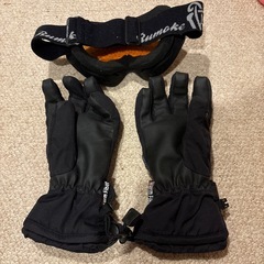 スキーグローブメガネセットの画像