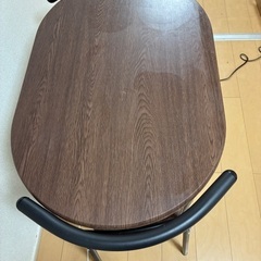 ダークウッド木調テーブル&チェアの画像