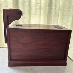 昭和レトロ 裁縫箱　やぐら付き　小引き出し3杯　アンティーク　ヴィンテージの画像