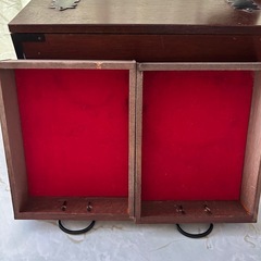 昭和レトロ 裁縫箱　やぐら付き　小引き出し3杯　アンティーク　ヴィンテージの画像