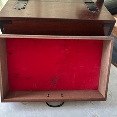 昭和レトロ 裁縫箱　やぐら付き　小引き出し3杯　アンティーク　ヴィンテージの画像