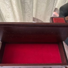 昭和レトロ 裁縫箱　やぐら付き　小引き出し3杯　アンティーク　ヴィンテージの画像