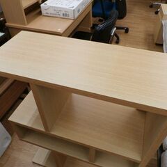 オープンラック シェルフ ベージュ 幅69.5㎝×奥行29.5㎝×高さ93.5㎝ 飾り棚 収納棚 西岡店の画像