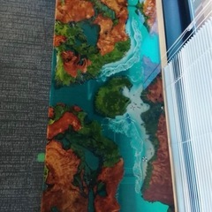 レジンテーブルオリジナル一点物の画像