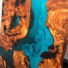 レジンテーブルオリジナル一点物の画像