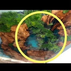 レジンテーブルオリジナル一点物の画像