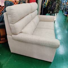 【愛品倶楽部柏店】ワイド2人掛けソファ ミドルバック 幅180cm 背もたれ取外し可能 ファブリックの画像